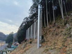 崩壊土砂防護柵工事神谷その1(補助砂防)