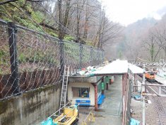 黒部専用鉄道下部鐘釣周辺落石防護柵改良工事
