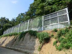 平成23年度(一)坊金虫川線地域自主戦略交付金(雪寒)せり出し防止柵設置工事