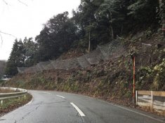 一般県道田屋青海川停車場線防災安全(公共災防)落石防護工事
