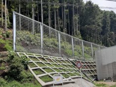 防護柵工事上南摩小裏その1(補助砂防)